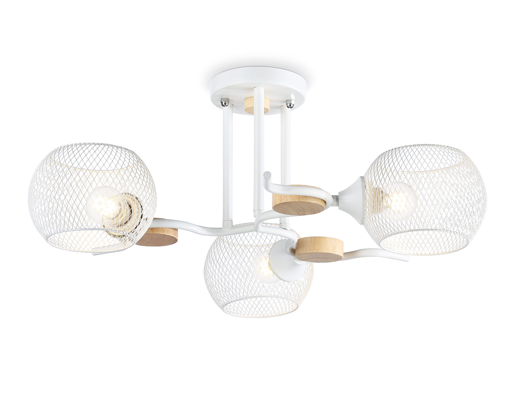 Светильник подвесной Ambrella TR80163/3 WH белый E27/3 max 40W D580*220