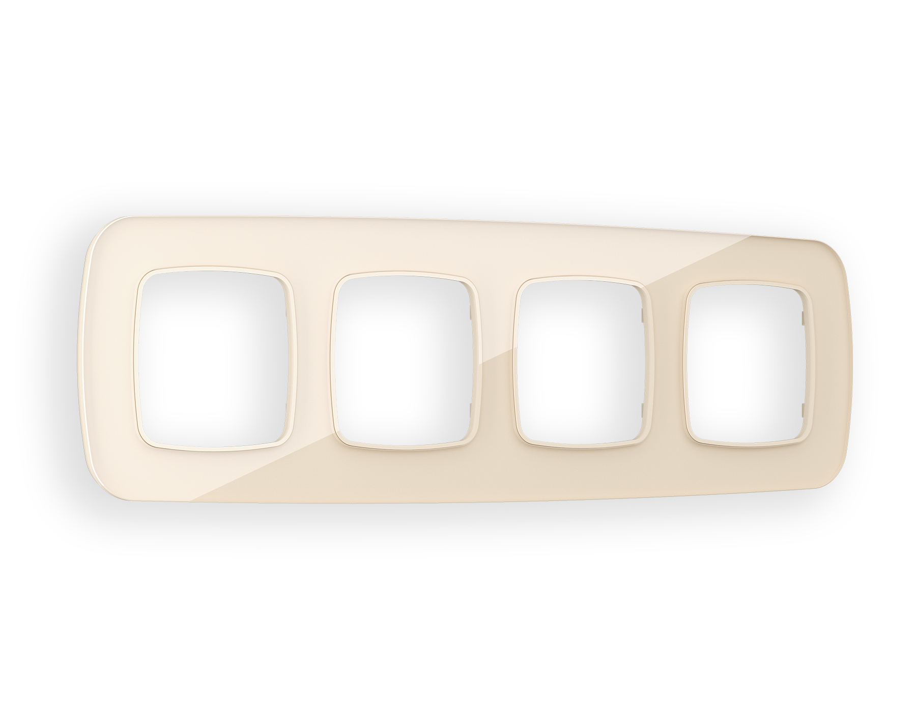 OF350304 Рамка OMEGA Radian (Бежевый Стекло закаленное натуральное) 4-ая