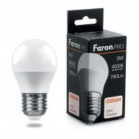 Лампа светодиодная FERON PRO LB-1409 (9W) 230V E27 6400K G45 