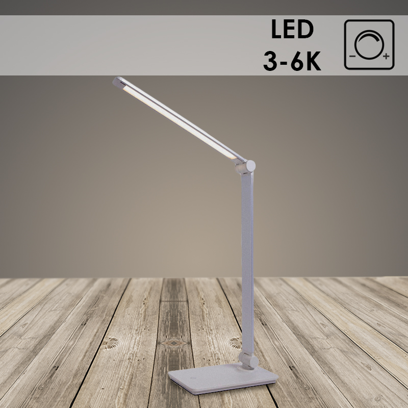 Светильник настольный Росток 084 LED диммер 6W серебро