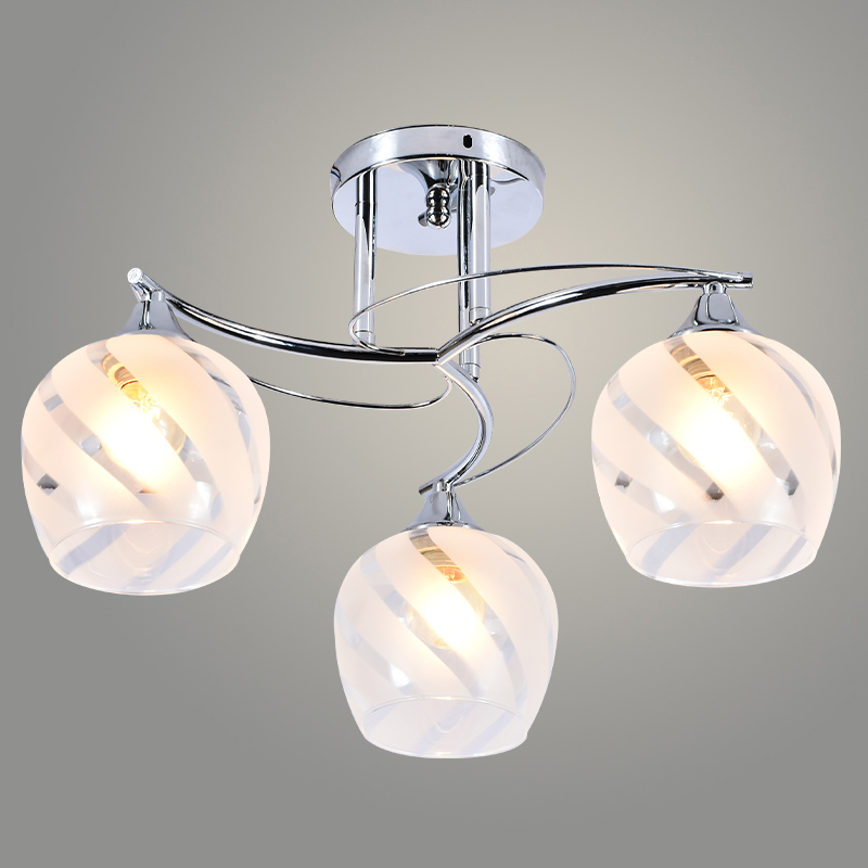 Люстра XA1208/3 CR хром 3х60W E27 d470 h280