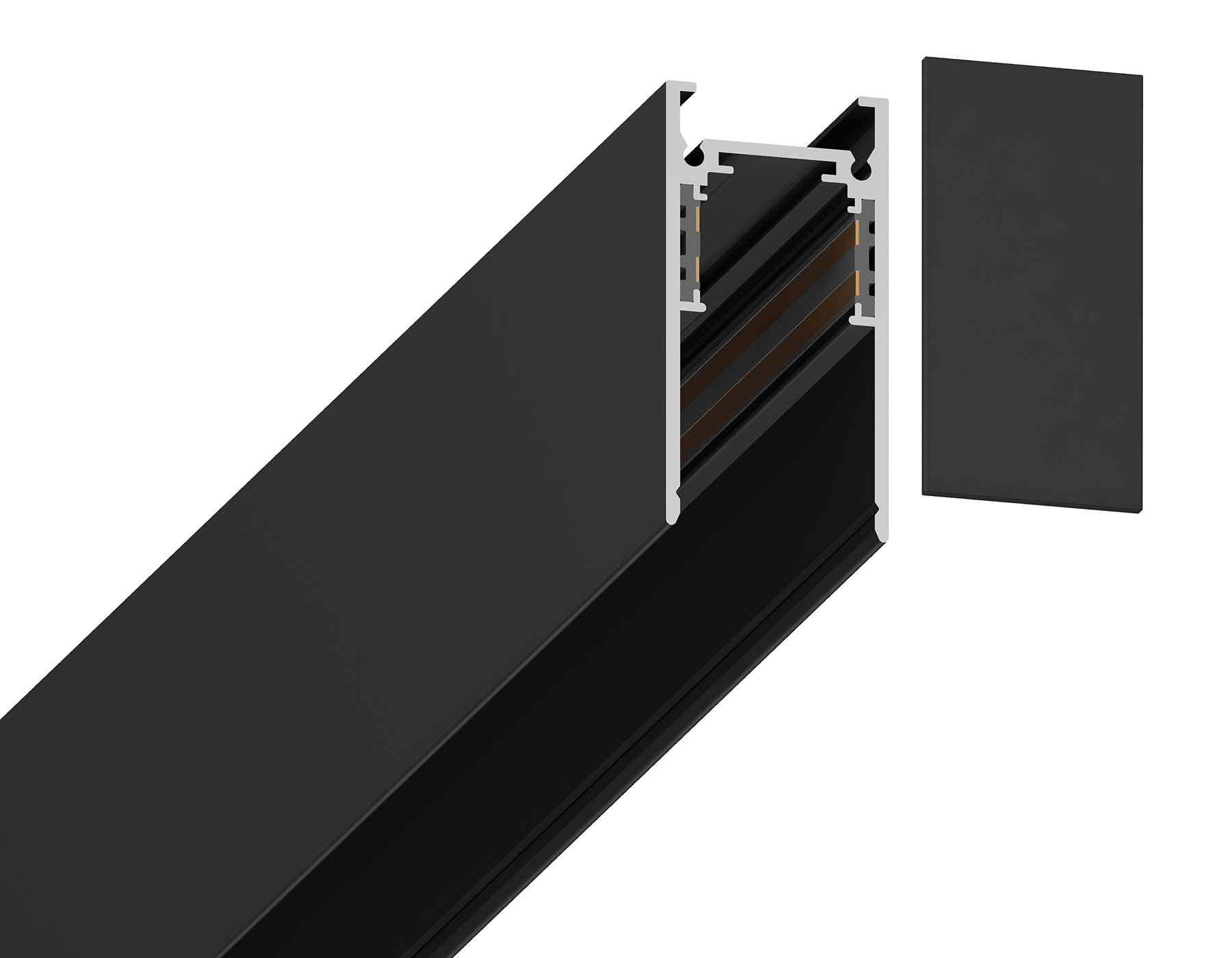 Заглушка для накладного магнитного шинопровода Magnetic 48V (2шт) GL3606 BK черный