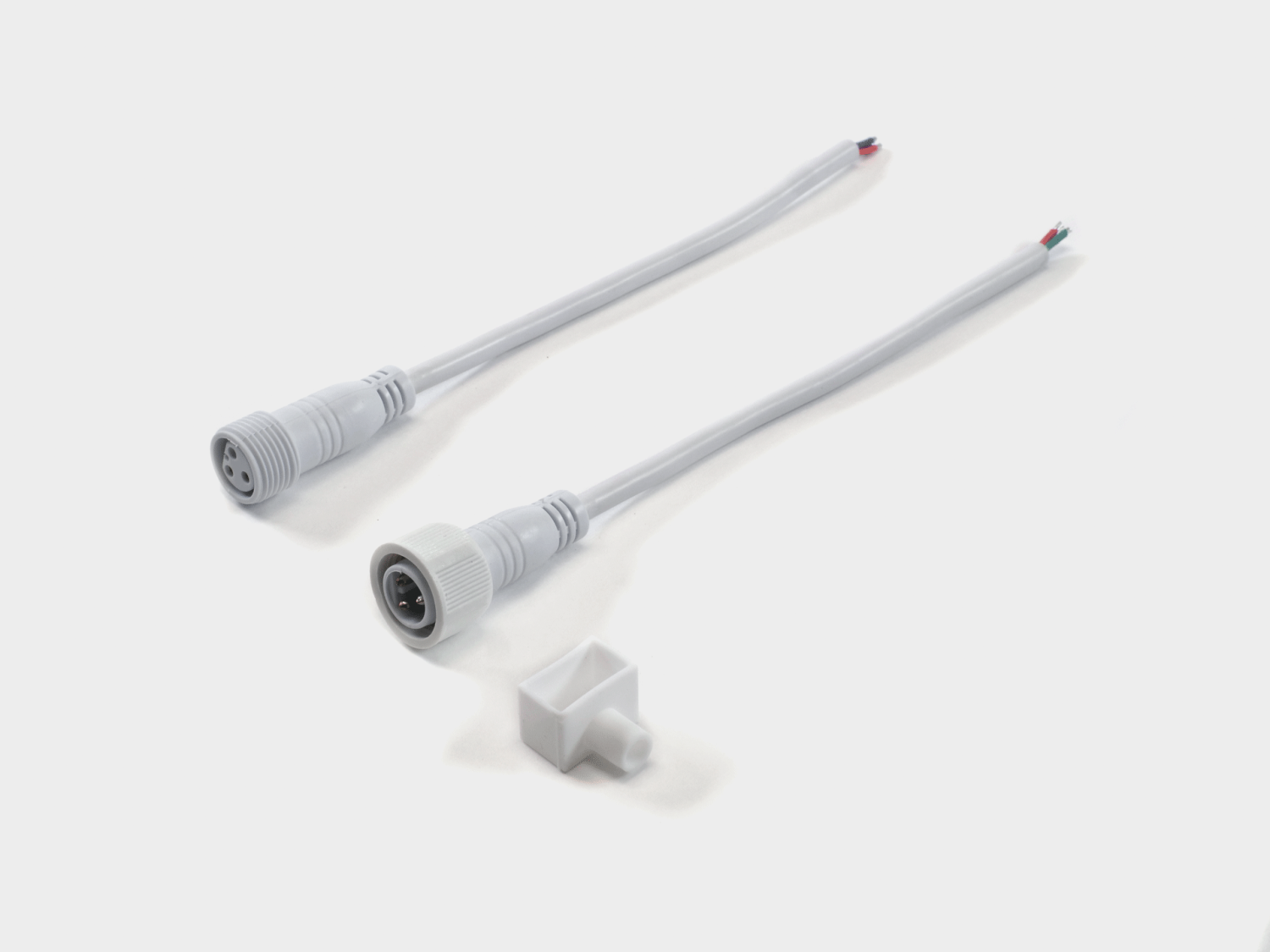 Силиконовая заглушка с нижним выводом провода для ленты NE560, END-1018-B