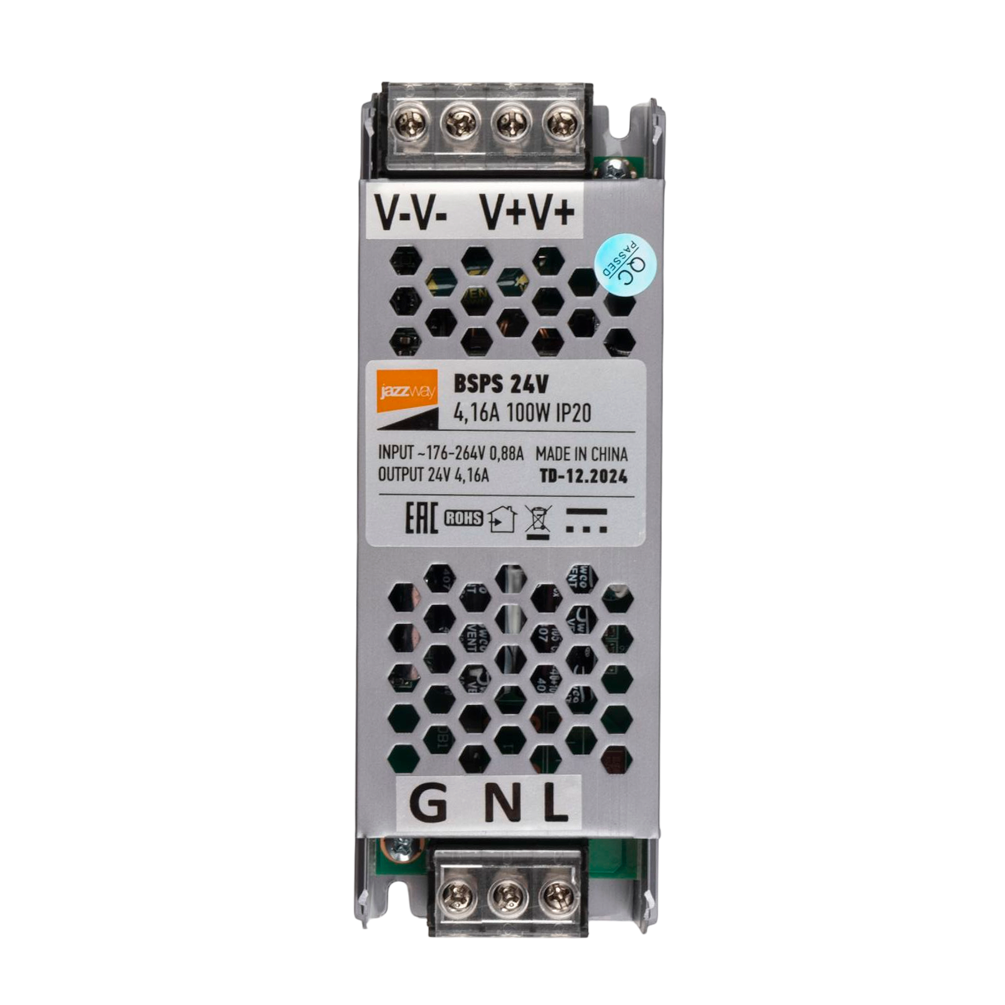 Драйвер JAZZWAY BSPS  24V4,16A  100W IP20
