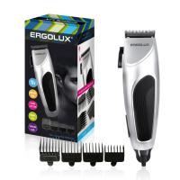 Машинка для стрижки волос ERGOLUX ELX-HC03-C42 серебро 10Вт, 220-240В
