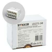 Клемма монтажная STEKKER LD2273-248 8-проводная для 1-жильного проводника, с пастой
