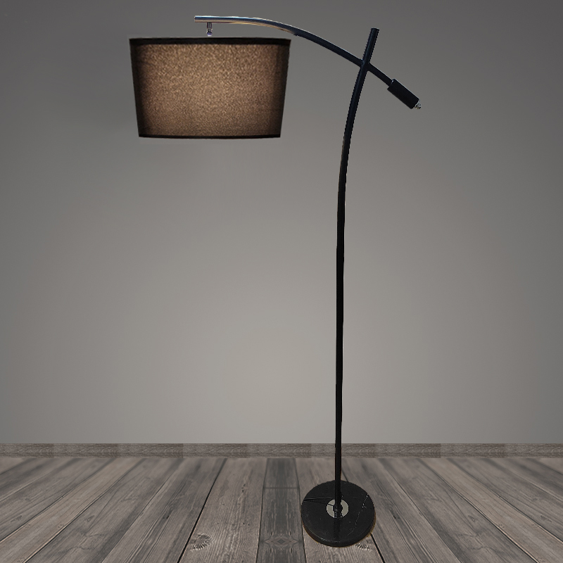 Торшер T2183 BK черный/черный абажур 1x40W E27 h1600, BTH