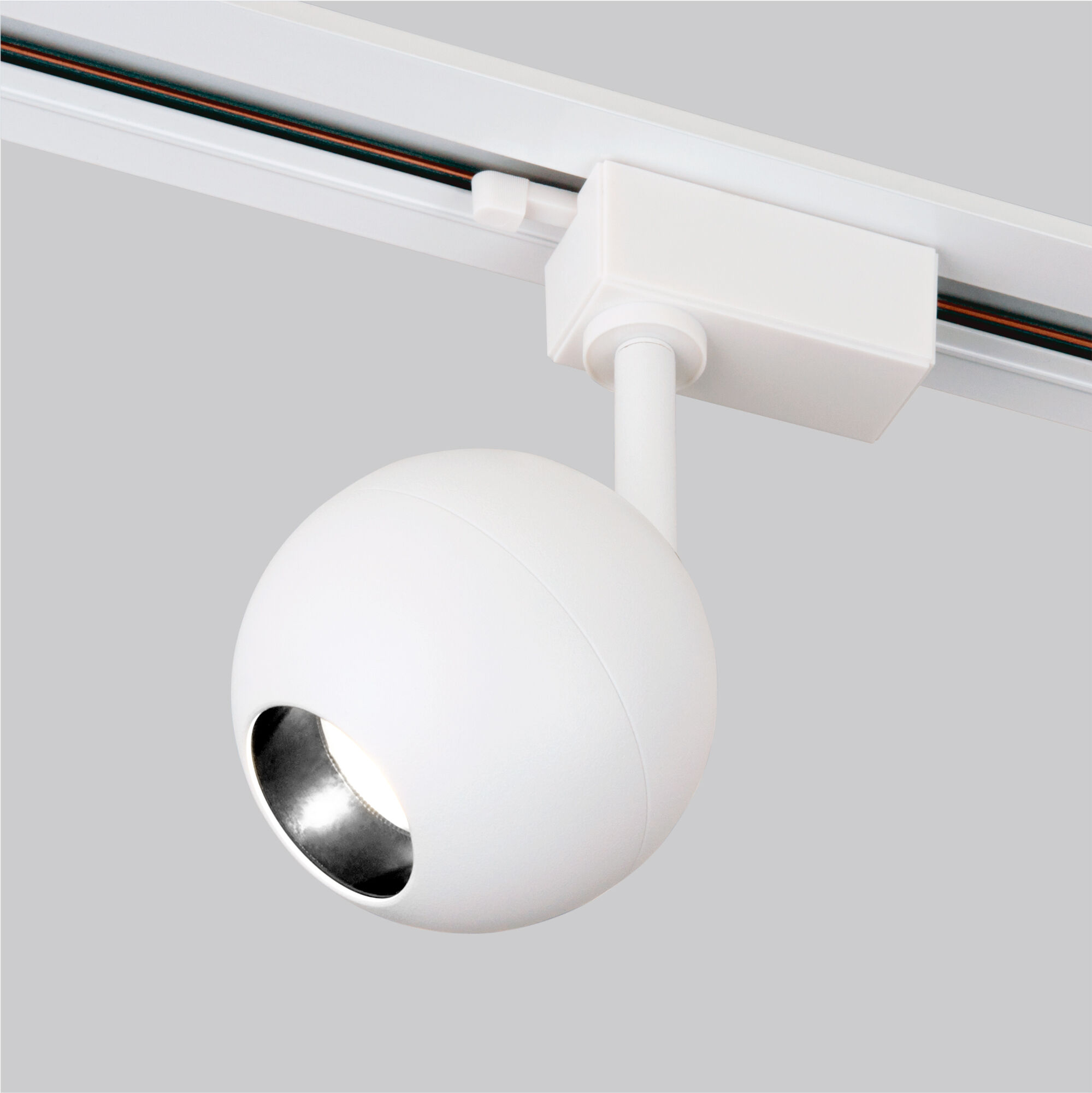 Basic System Трековый поворотный светильник Ball Белый 12W 4200K однофазный LTB77
