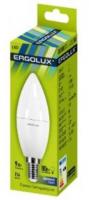 Лампа Ergolux LED-C35-9W-E14-6K Свеча 172-265V