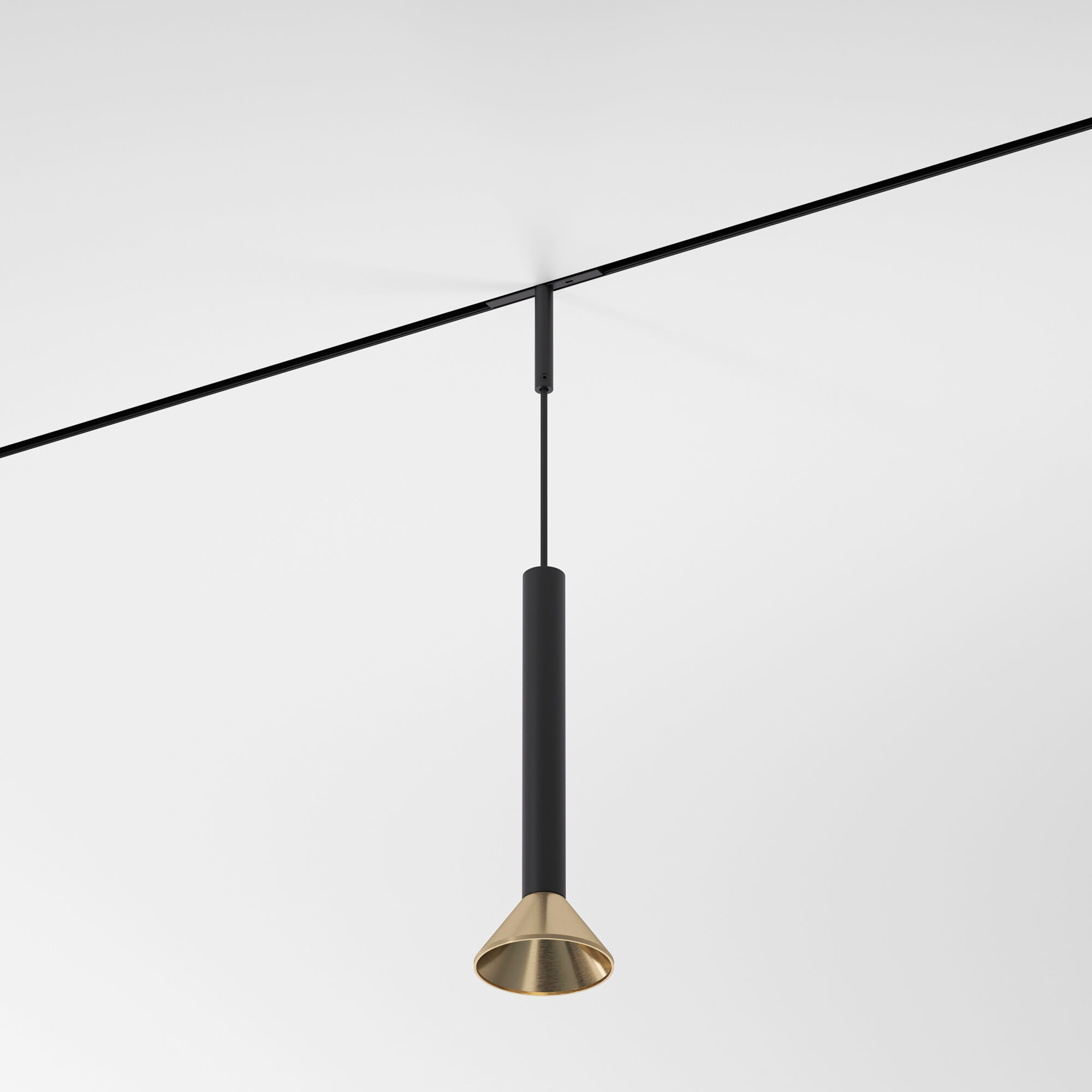 Mini Magnetic Трековый светильник 3W 3000K (черный/латунь) 85164/01