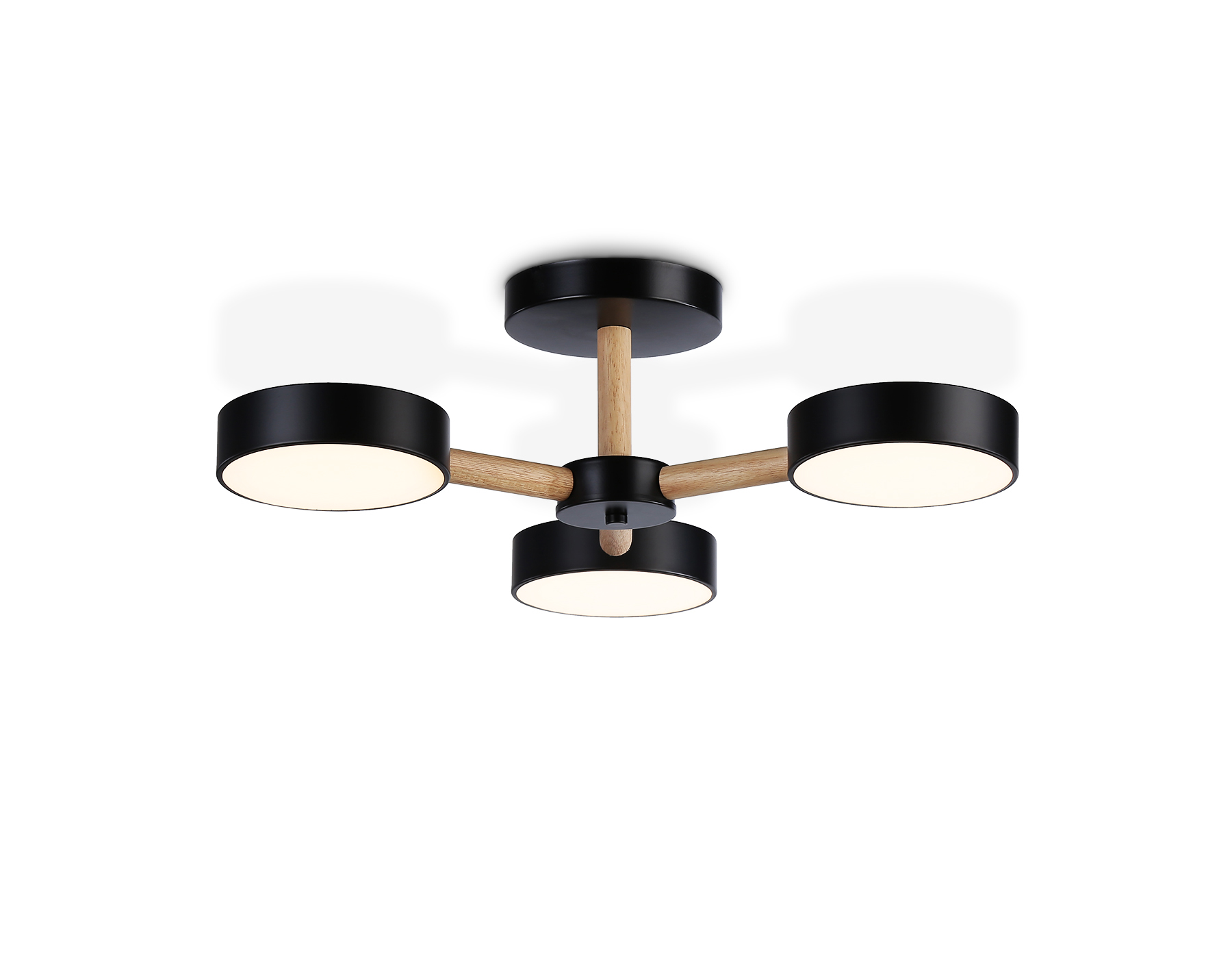 Светильник Ambrella FL4823/3 BK черный 3000K-6400K 40W D580*160 (ПДУ ИК)