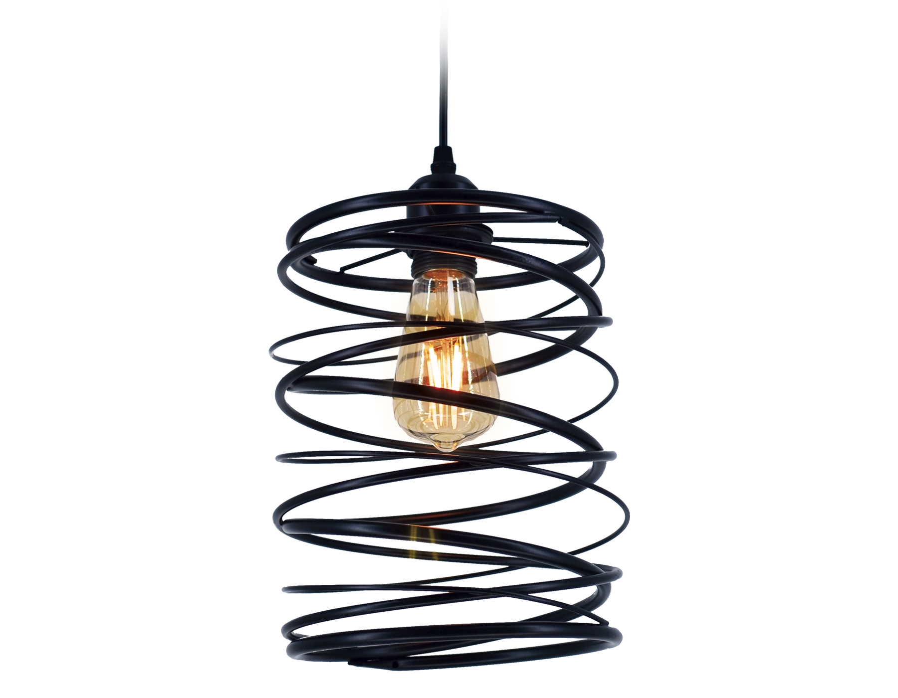 Светильник подвесной Ambrella TR8401 BK черный E27 max 60W D190*1000