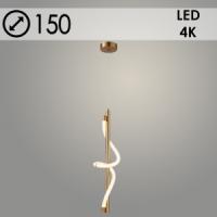 Подвес K38720/1HQ B BRASS латунь 21W LED 4000К d150 h590, 24