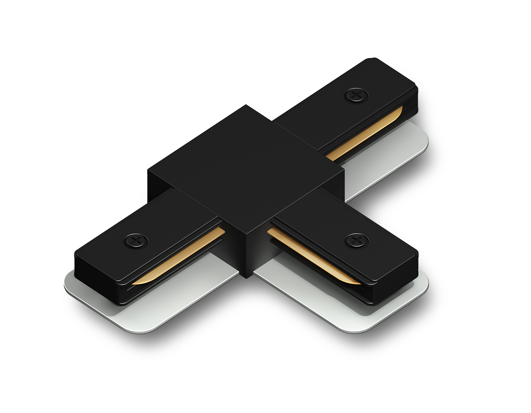 Коннектор Т-образный для однофазного шинопровода Standard 220V 105*70*20 GL7168 BK черный