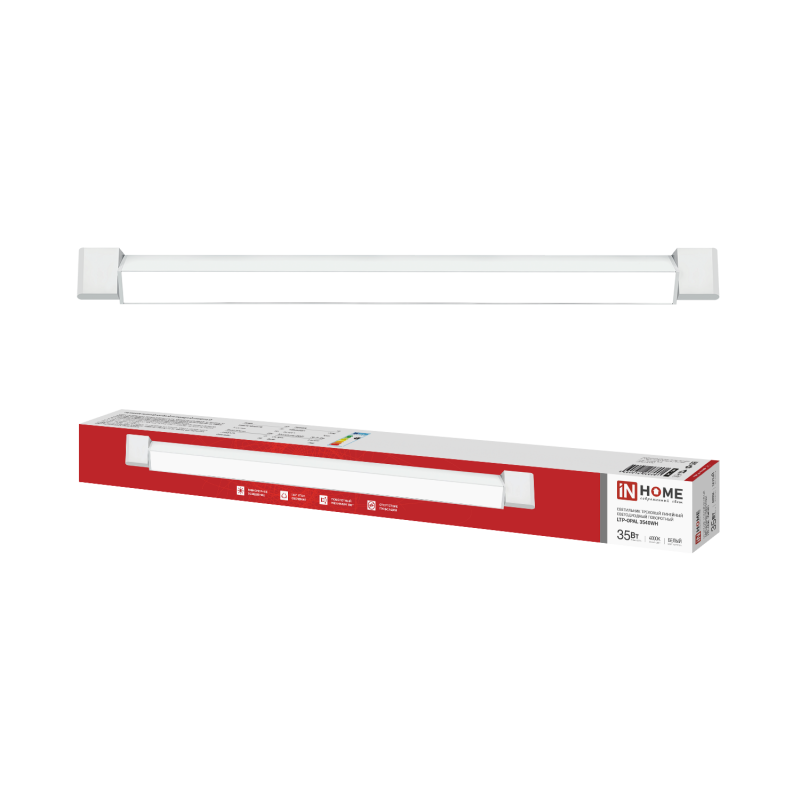 Светильник трековый линейный светодиодный поворотный LTP-OPAL 3540WH 35Вт 4000К 120гр 598мм белый IN
