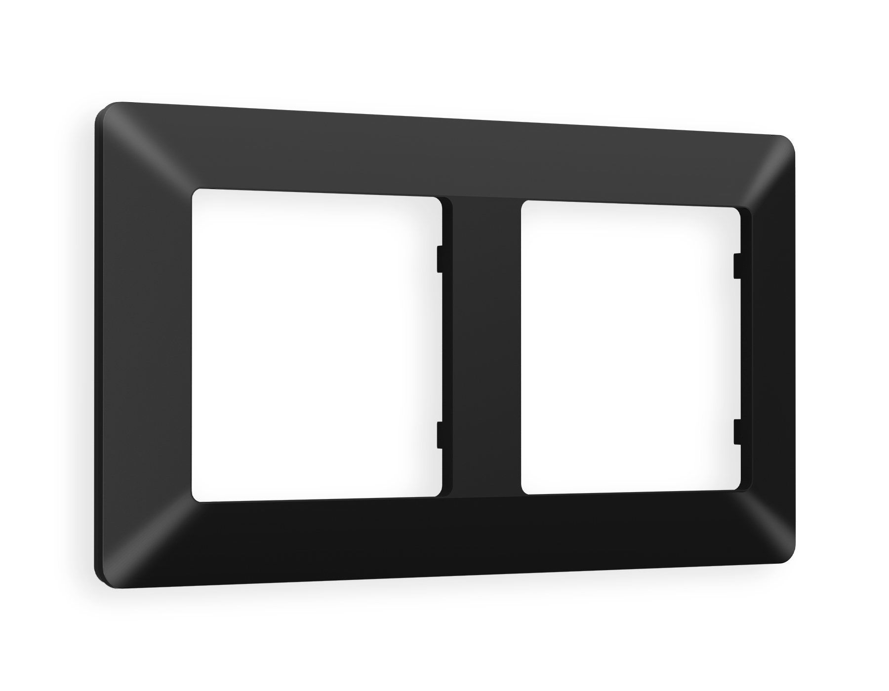 AF110702 Рамка ALFA Line (Черный матовый) 2-ая