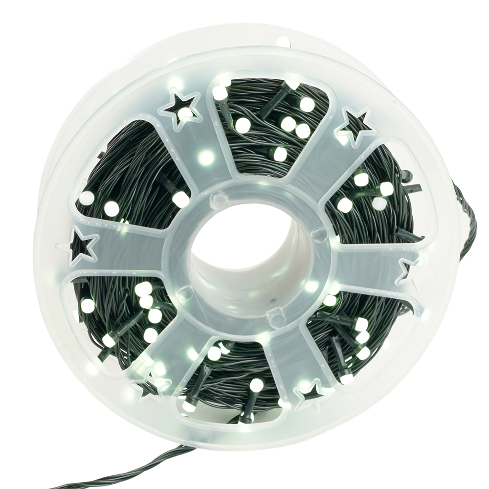 Гирлянда линейная на бобине 230V  2200 LED 50м, 5000K,  IP44, шнур 3м, CL98