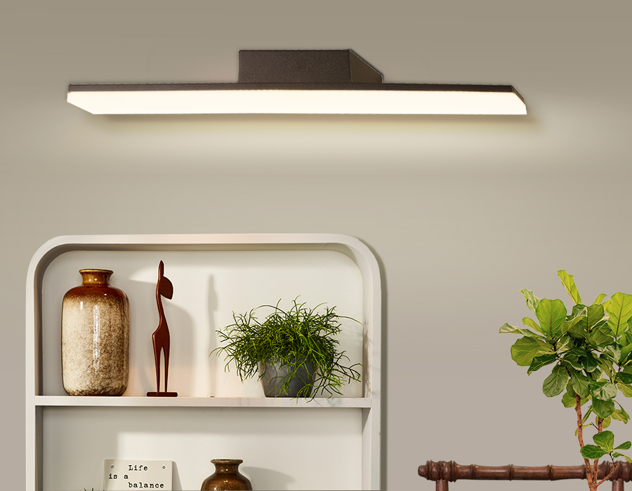 Светильник настенный Ambrella FW422 SCF кофе песок LED 4200K 15W 500*50*100 с выключателем