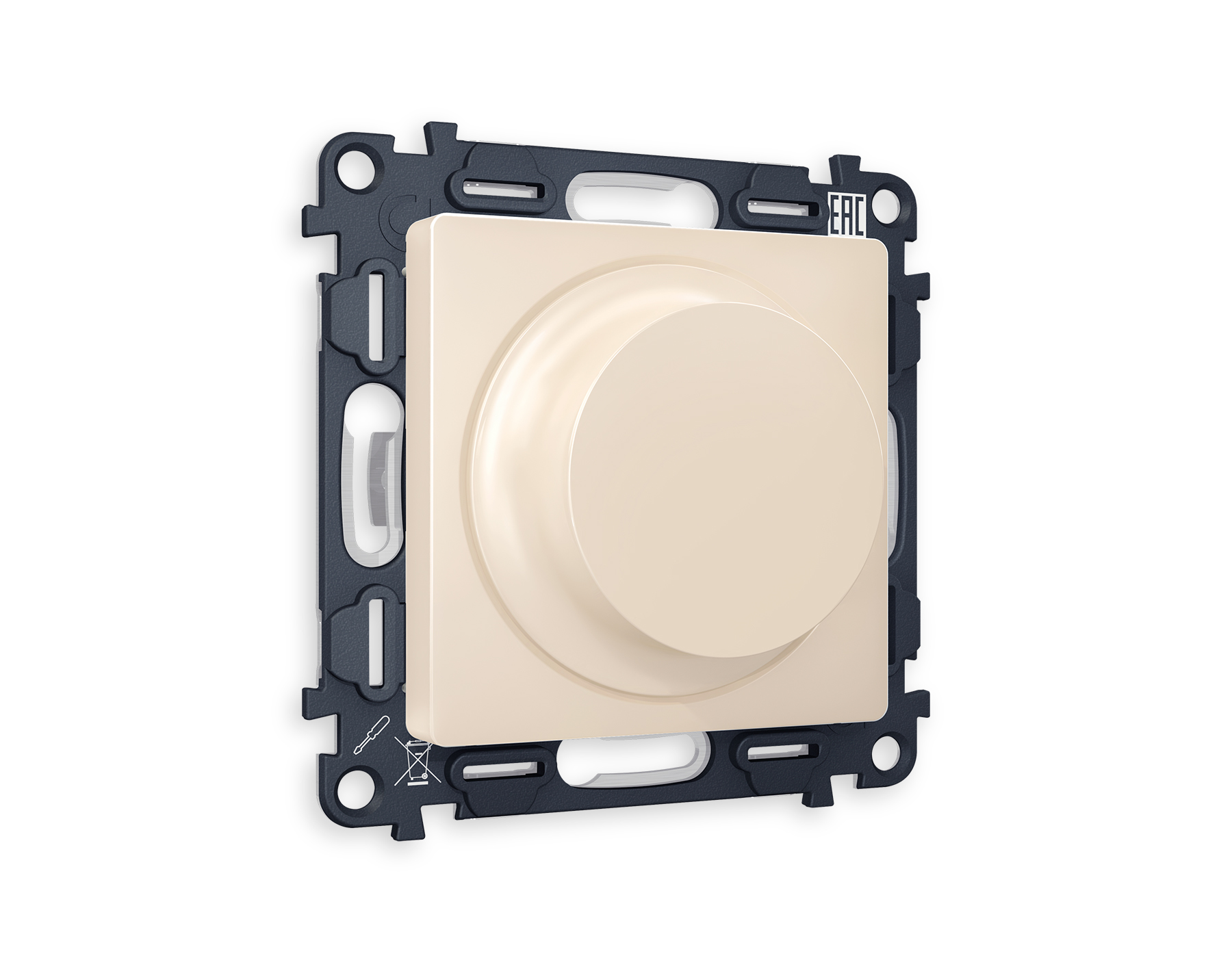 MA325510 Комплект механизма светорегулятора ALFA Бежев матов 25-600W/LED 5-300W QUANT (AP3255,VM136)