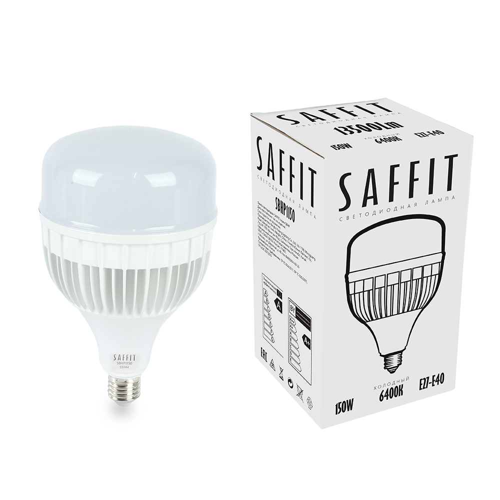 Лампа светодиодная SAFFIT 150W 230V Е27-E40 6400K T160, SBHP1150 (6)