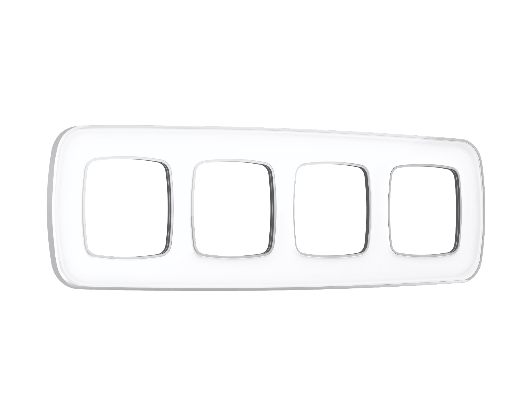 OF640134 Рамка OMEGA Coint (Белый Стекло органическое/Серебро) 4-ая