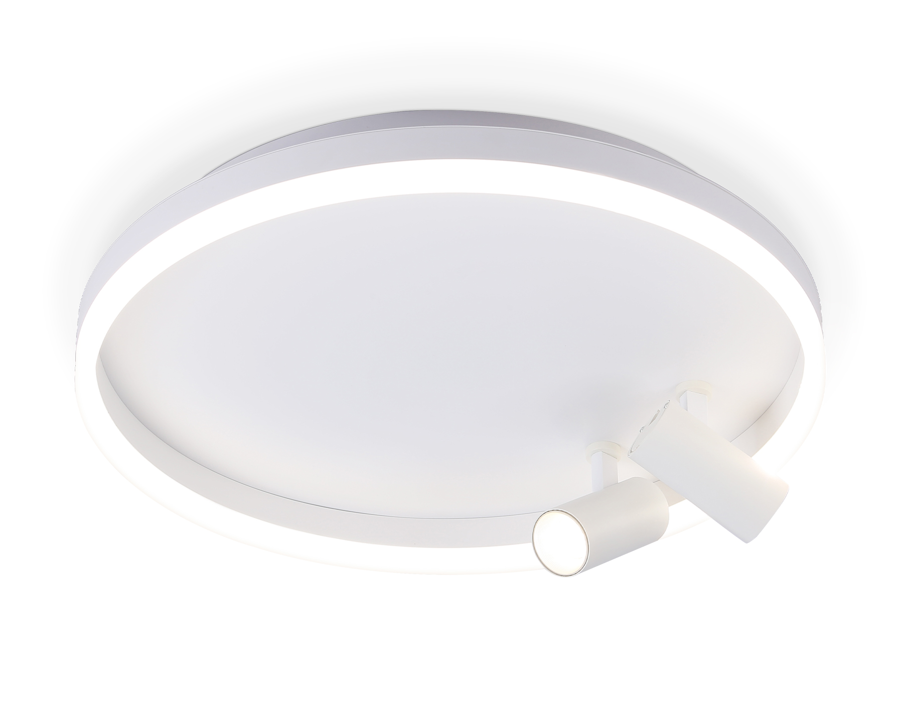 Светильник Ambrella FL5112/1+2 WH белый 43W 3000K-6400K D500*130 (ПДУ ИК)