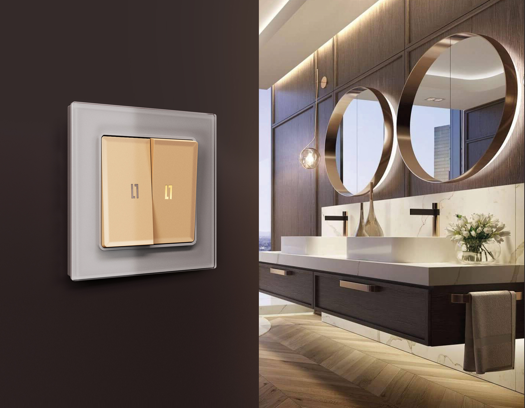 AF330501 Рамка ALFA Platos (Сталь Стекло органическое) 1-ая