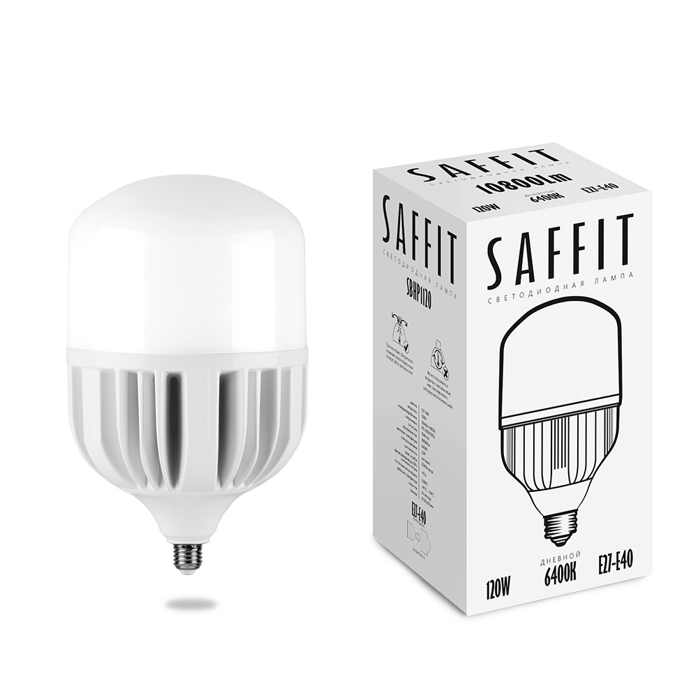 Лампа светодиодная SAFFIT 120W 230V Е27-E40 6400K T140, SBHP1120