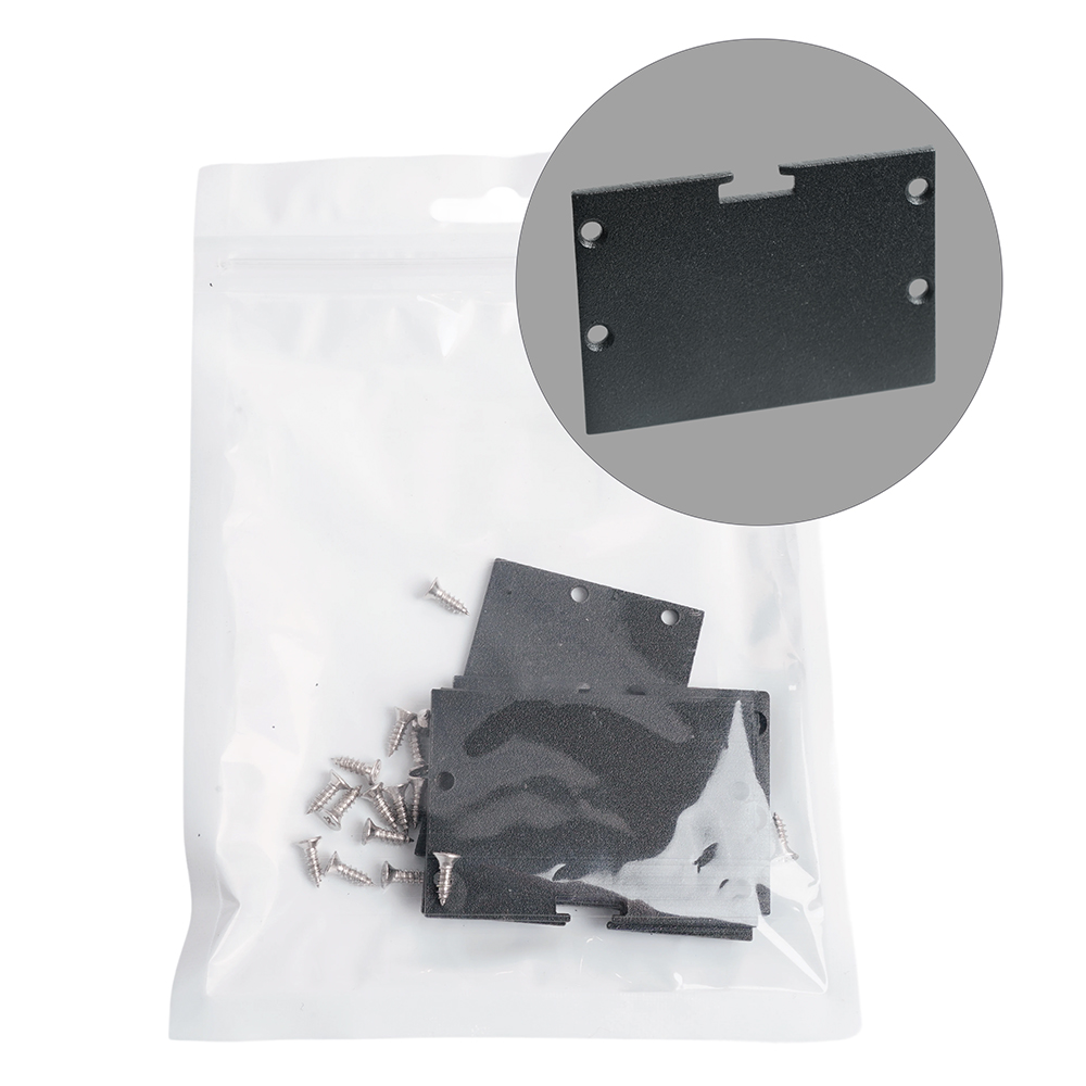 Заглушка черная без отверстия для профиля CAB257,  LD239 (комплект 4шт) FERON