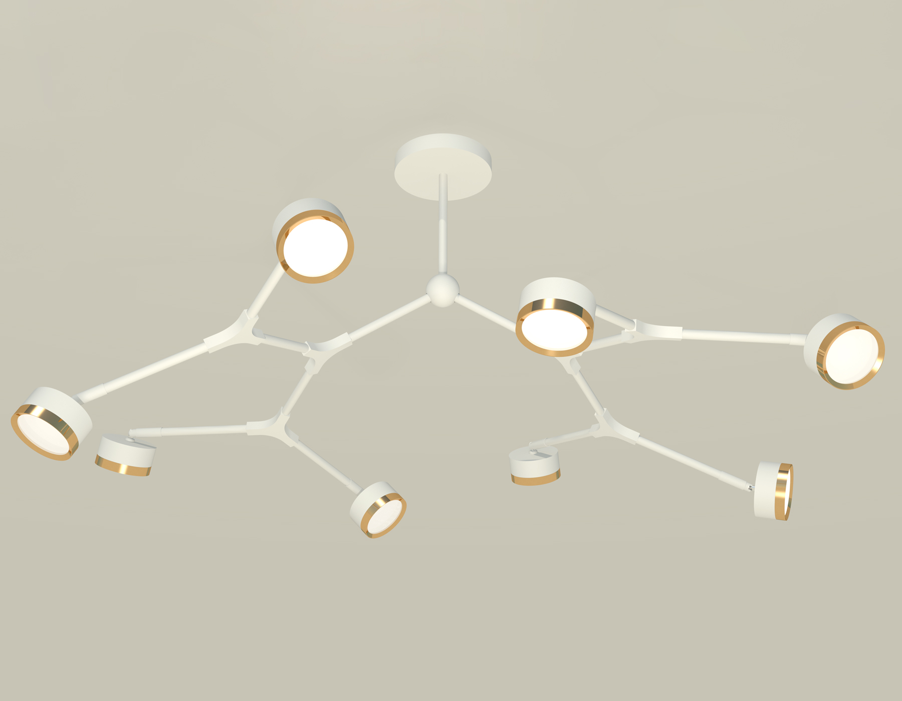 XB9059152/8 SWH/PYG белый песок/золото желтое полированное GX53 (C9059, N8124)