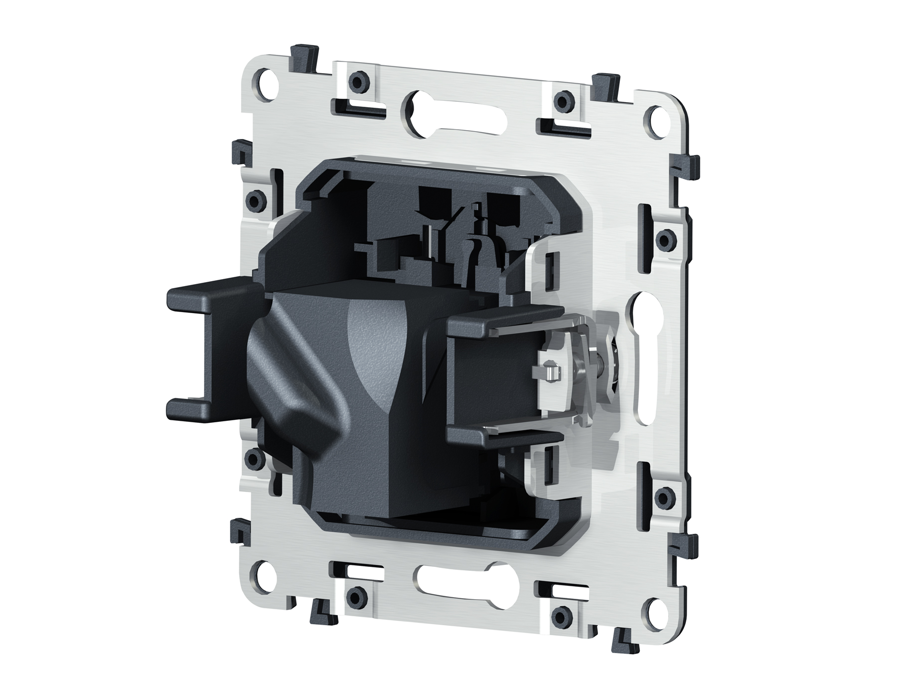 VM185 Механизм компьютерной розетки RJ-45 (8P8C) CAT6A экранированной с автоматической защитной штор