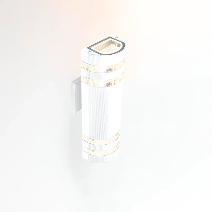 Фасадный светильник General GWL-2MR16-GU10-R-IP65 Белый с двойным боковым рассеивателем Потис