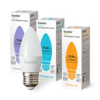 Светодиодная лампа Sweko 42 серия 42LED-C35-15W-230-6500K-E27