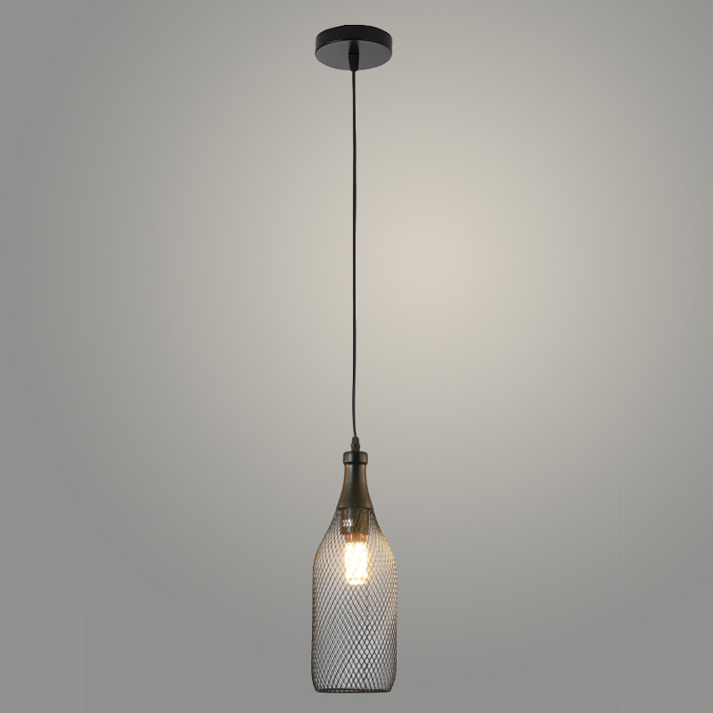 Подвес 8014/1HQ BK черный 1х40W E27 d110 h300, TXN22