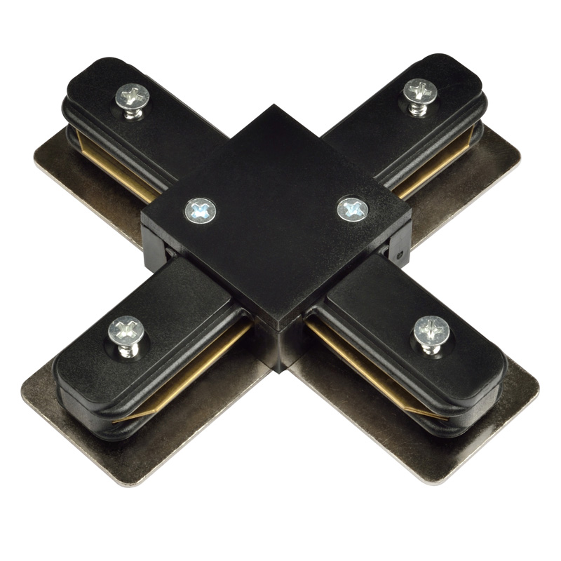Соединитель VOLPE UBX-Q121 K41 BLACK 1 POLYBAG Х-образный, Черный