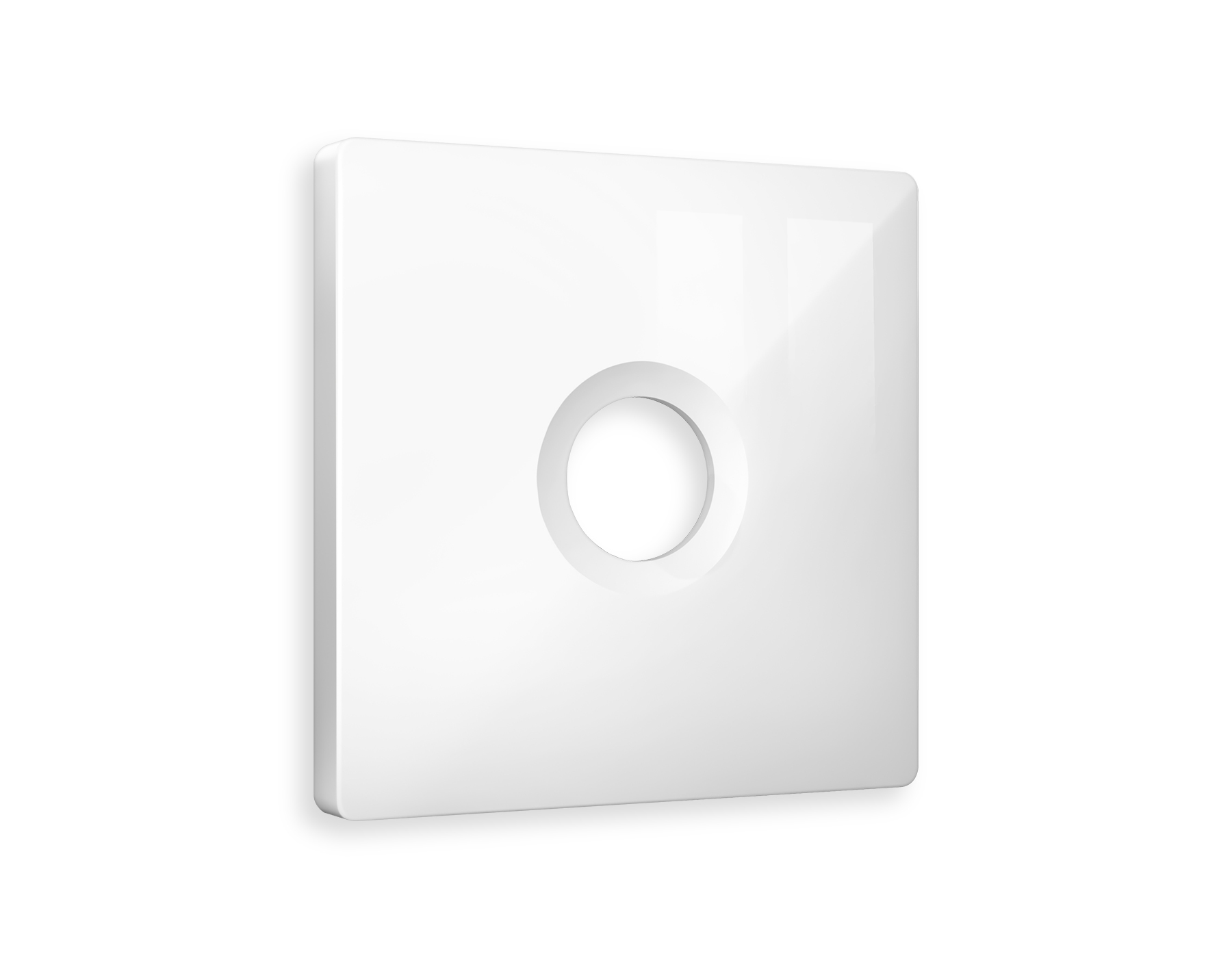 AP1130 Лицевая панель ALFA (Белый глянец) для TV розетки QUANT