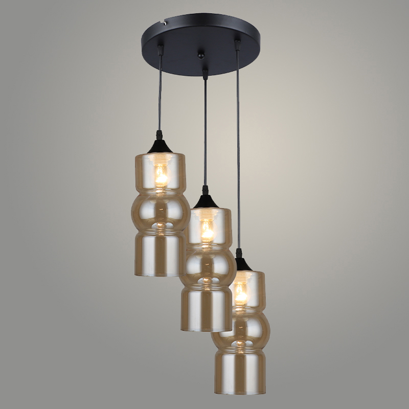 Подвес N4647/3HQ BK+AM черный 3х40W E27 d300 h800