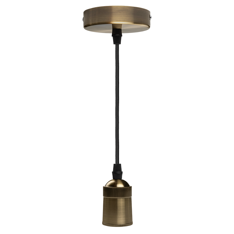 Патрон с проводом JAZZway RETRO патрон с проводом PLC 03 E27 230V/1M ANTIQUE BRONZE