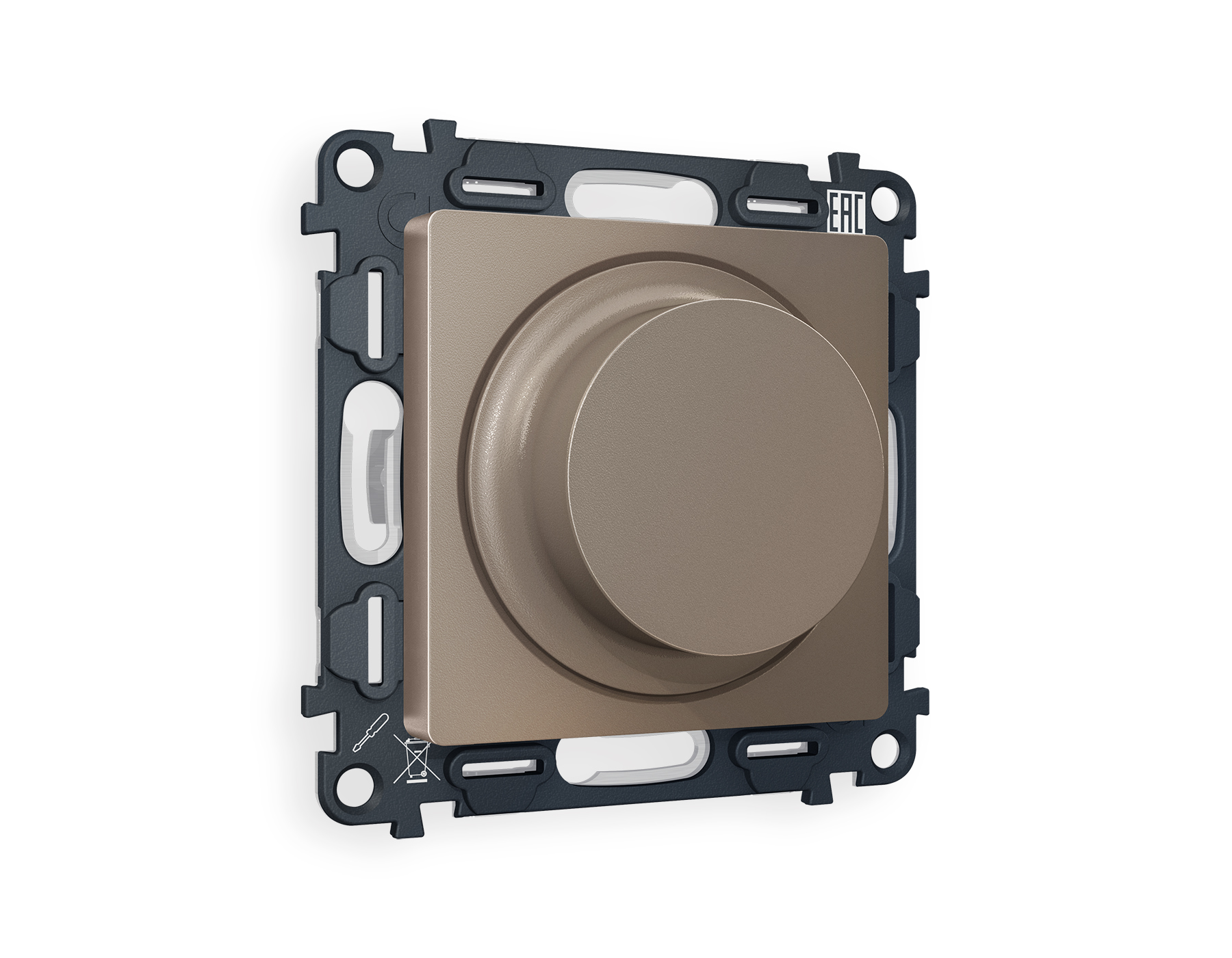 MA635510 Комплект механизма светорегулятор ALFA Тем/бронз матов25-600W/LED5-300W QUANT(AP6355,VM136)