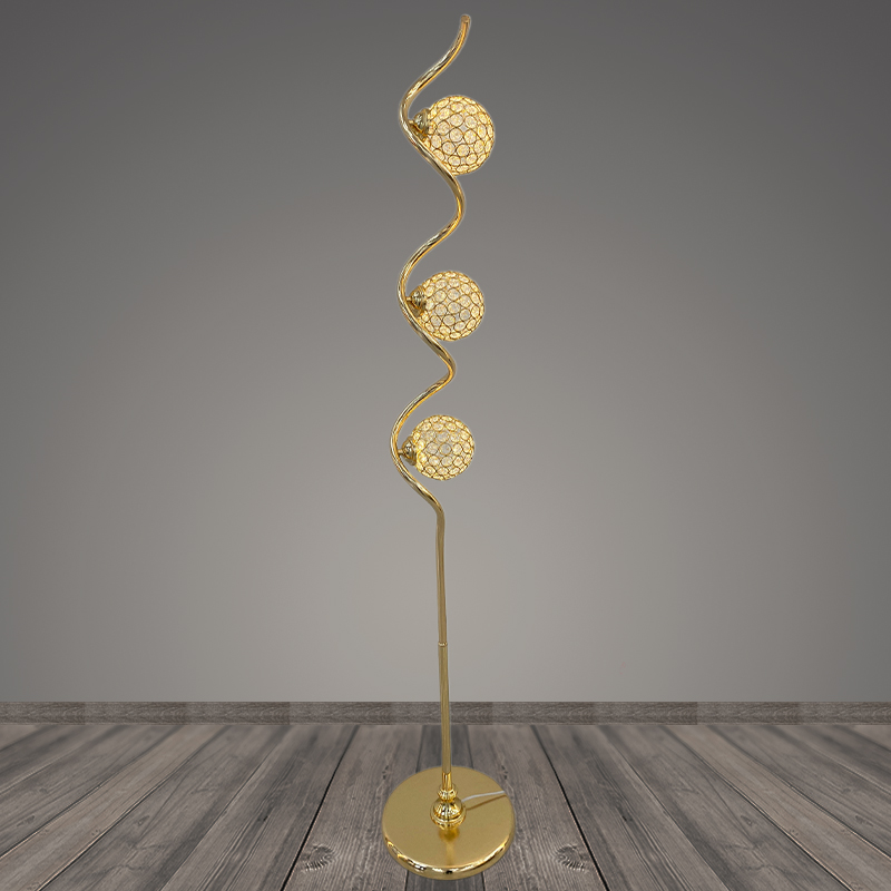 Торшер 10124 GD золото 3х5W LED h1530, BTH