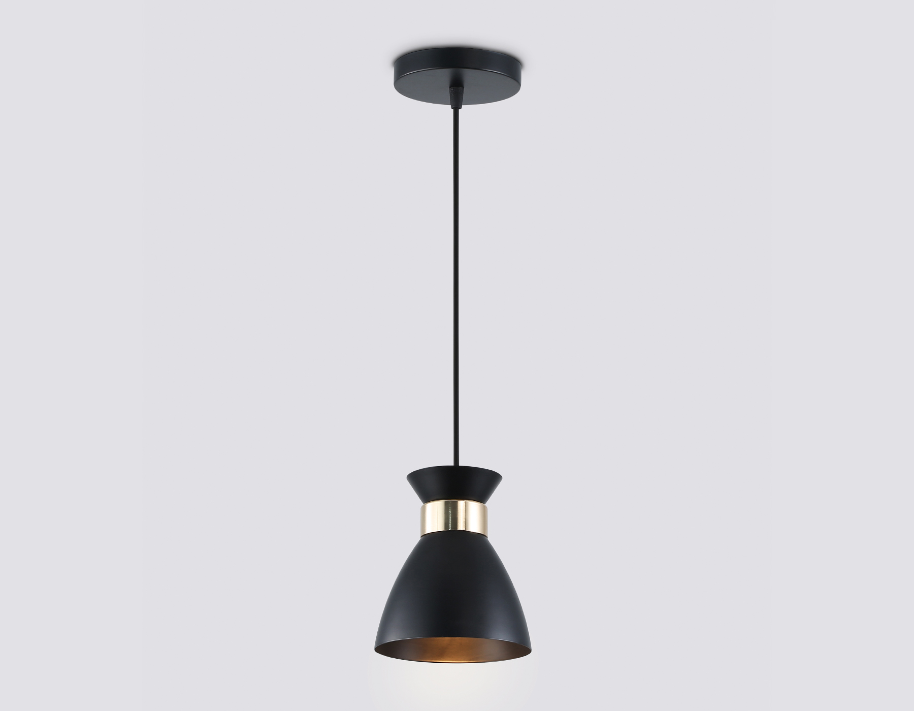 Светильник подвесной AMBRELLA TR8468 BK/FGD черный/золото E27 max 60W D130*1000