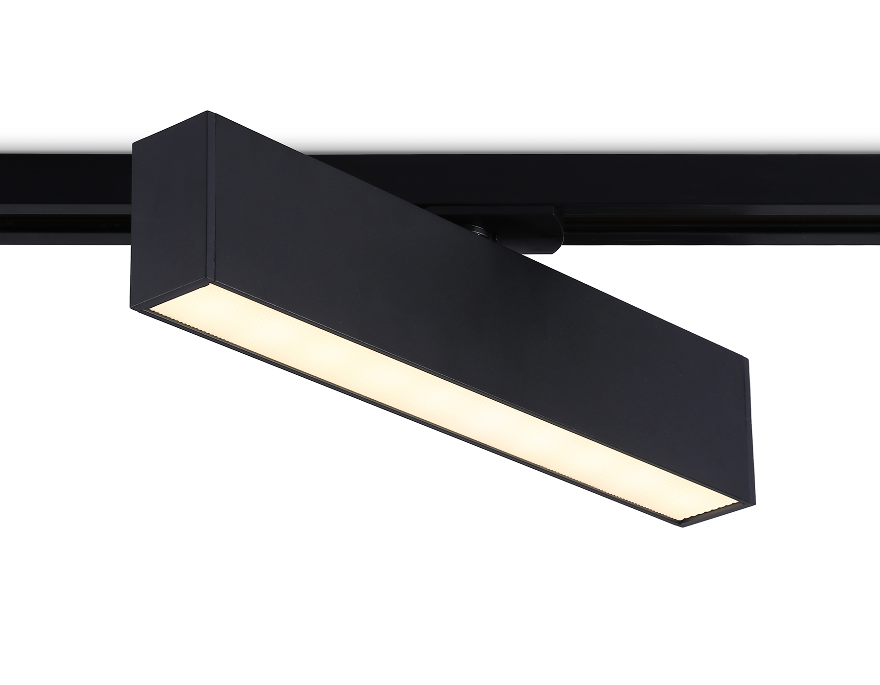 Трековый светодиодный светильник GL6765 BK черный LED 12W 3000K 300*22*48