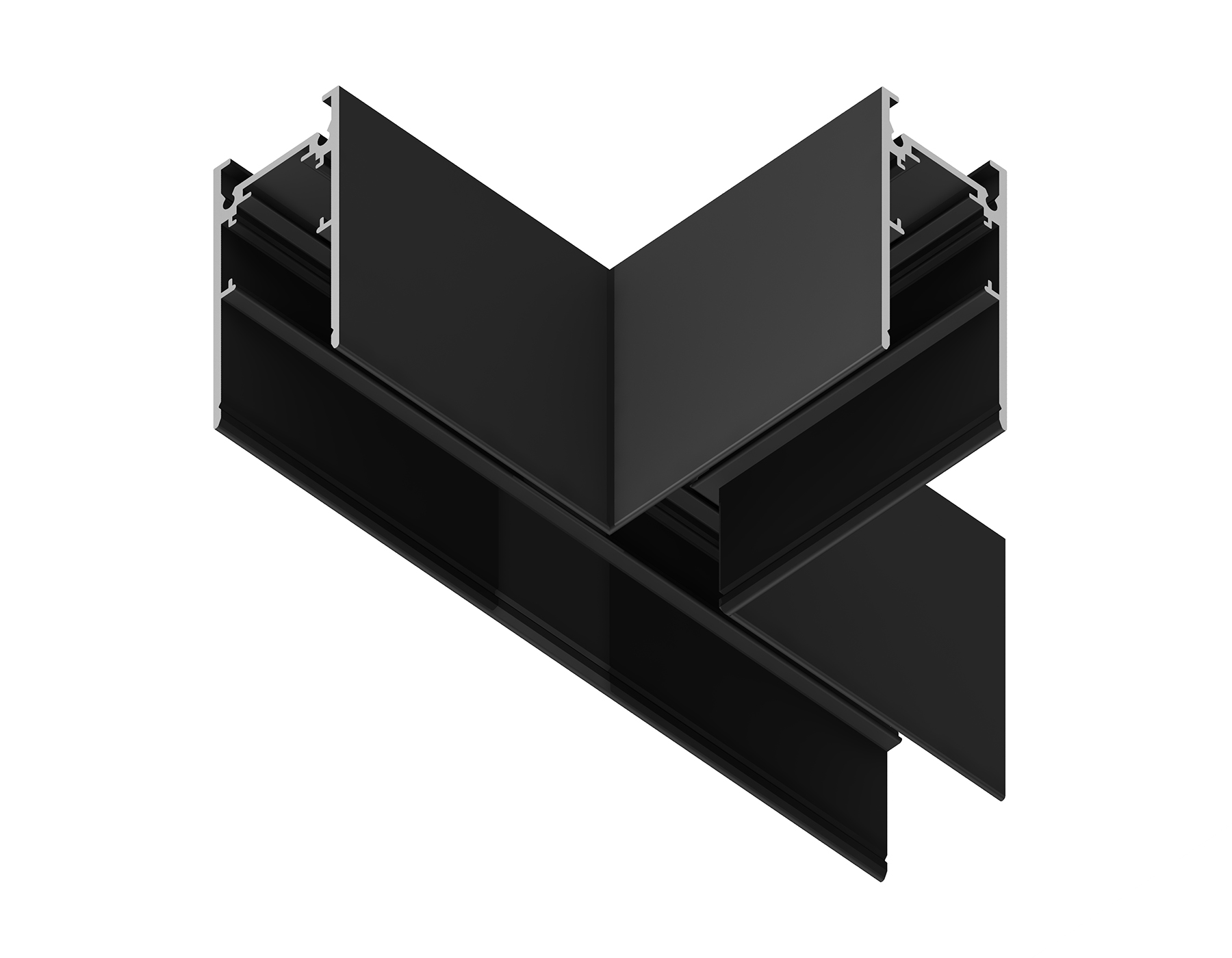 Коннектор T-образный для накладного шинопровода Magnetic GL3374 BK черный 170*85*53.7