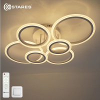 Люстра светодиодная ESTARES EUROPA 80W 6R-IRC-675x480x175-WHITE/WHITE-220-IP20
