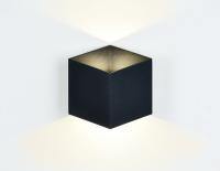 Светильник настенный Ambrella FW140 BK/S черный/песок LED 4200K 10W 170*150*90