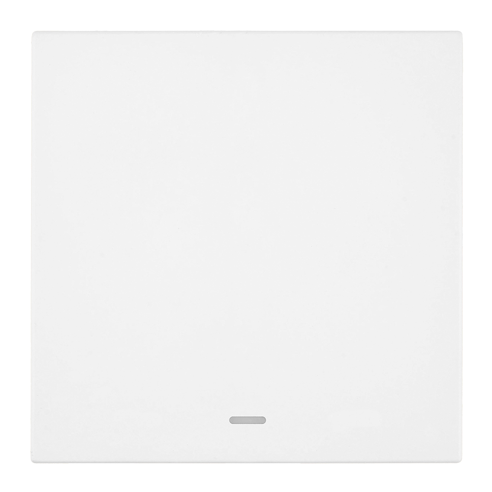 Выключатель 1-клавишный c индикатором (механизм), 250В, 10А, серия Мия, RSW10-3101-01 белая магнолия