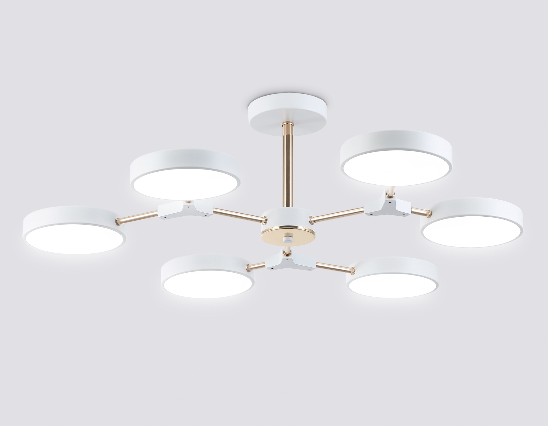 Светильник светодиодный AMBRELLA FL516333/6 WH/FGD белый/золото 108W 3000-6000K D780*210 (без ПДУ)