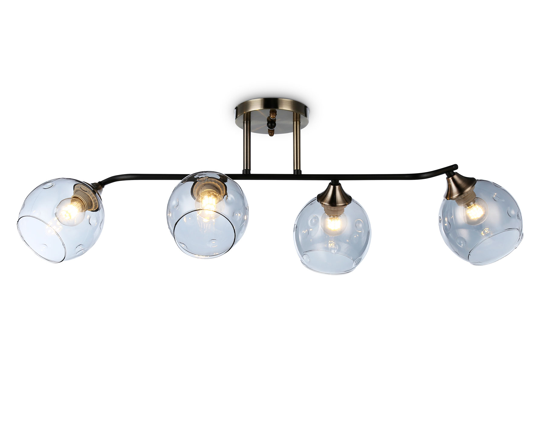 Светильник подвесной Ambrella TR303011/4 SB/BK/SM бронза/черный/дымчатый E27/4 max 40W 780*350*240