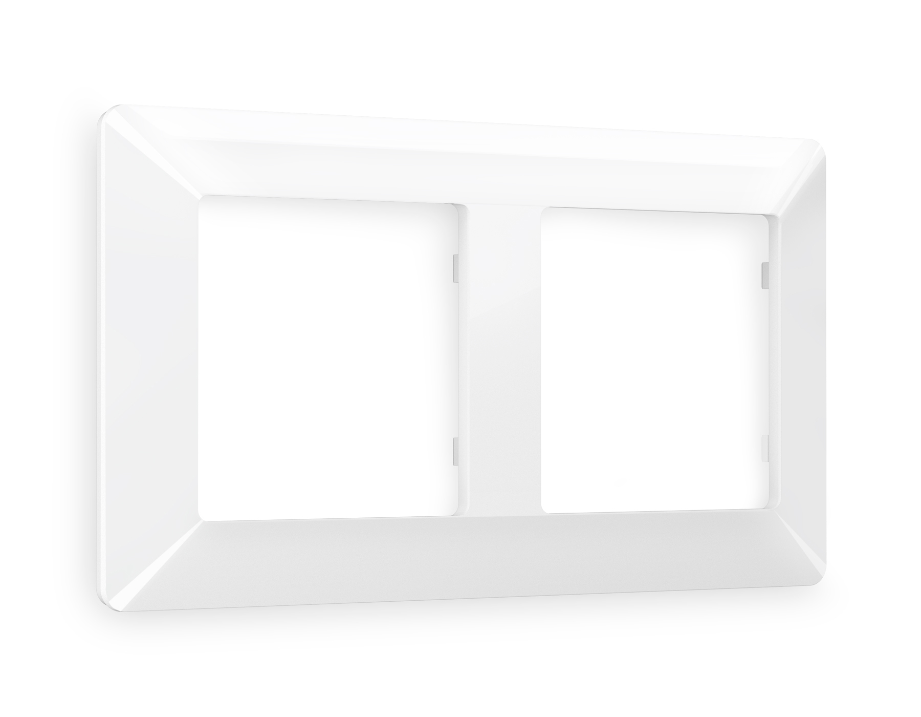 AF110102 Рамка ALFA Line (Белый глянец) 2-ая