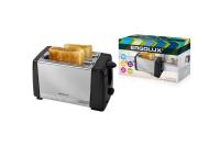 Тостер электрический ERGOLUX ELX-ET03-C72 черный/нерж. сталь 220-240 В, 700 Вт